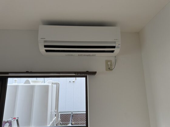 宇多津町のマンションエアコン取付